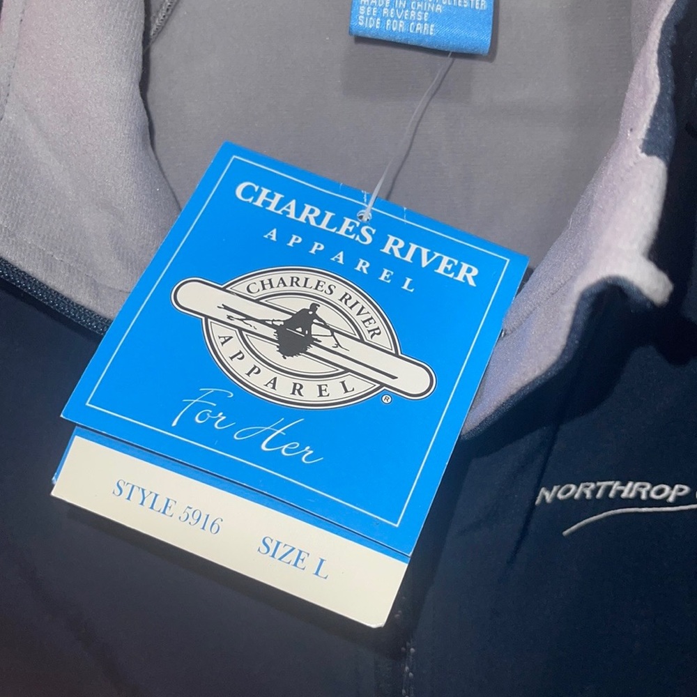 NORTHRUP GRUMMAN Charles River For Her Apparel FULL ZIP JACKET - SIZE LARGE - Picture 3 of 6